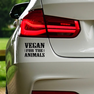 動物のためのビーガン、車のデカール シール