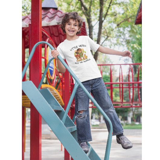 動物のためのリトルヒーロー – ビーガンキッドTシャツ ベビーTシャツ