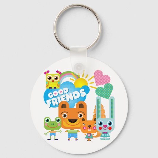 動物のよい友人 キーホルダー (正面)