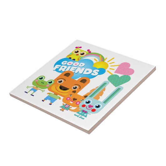 動物のよい友人 タイル (側面)