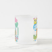 動物のよい友人 フロストグラスマグカップ (中央)