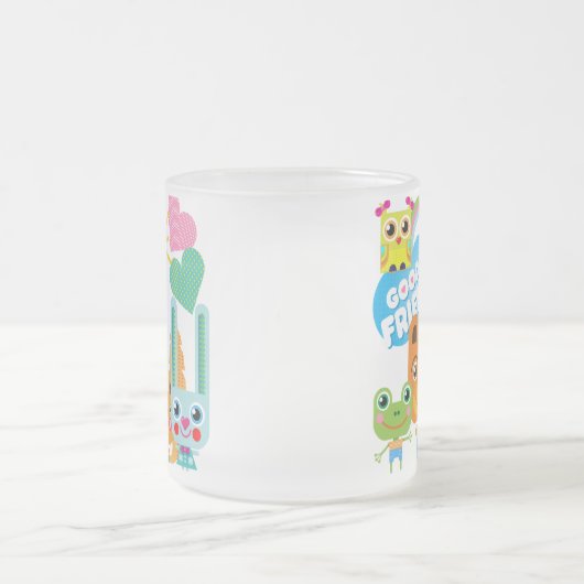 動物のよい友人 フロストグラスマグカップ (中央)