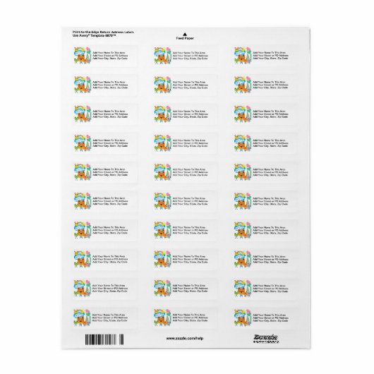 動物のよい友人 ラベル (フルシート)