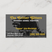 動物のわな猟師の名刺 名刺 (正面)