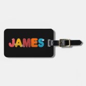 動物のアルファベットジェームス ラゲッジタグ (正面横)