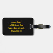 動物のアルファベットジェームス ラゲッジタグ (裏面横)