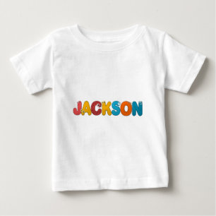 動物のアルファベットジャクソン ベビーTシャツ