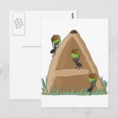 動物のアルファベットanthill ポストカード (正面/裏面)
