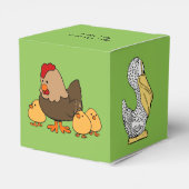 動物のイラストカスタム文字子供の好意ボックス フェイバーボックス (裏面サイド)