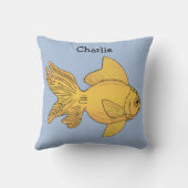 動物のイラストレーションの名前をカスタムするは装飾用クッションをからかいます クッション (裏面)