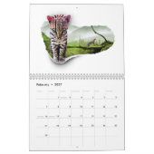 動物のカレンダー カレンダー (2月 2027)