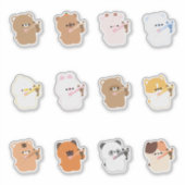 動物のキューピット シール (正面)