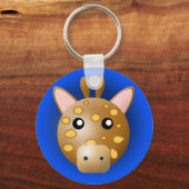 動物のキーチェーン：キリン キーホルダー (正面)
