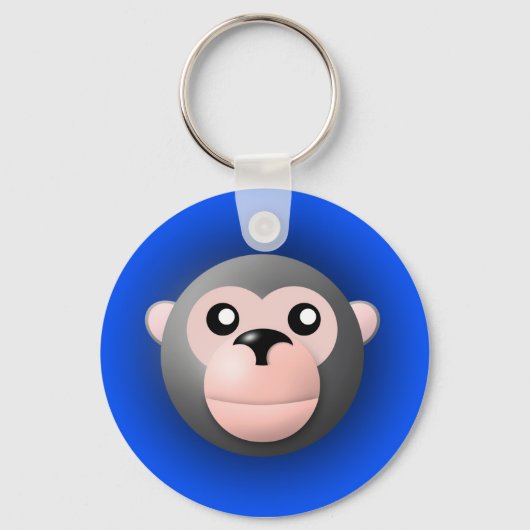 動物のキーチェーン：サル キーホルダー (正面)