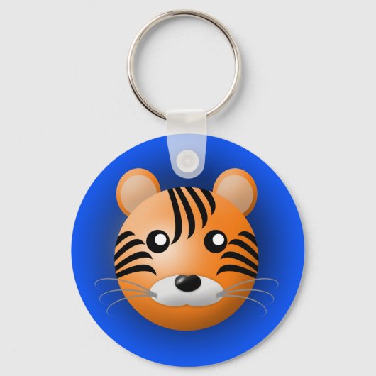動物のキーチェーン:tiger キーホルダー (正面)