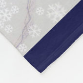 動物のクリスマスの水彩画 フリースブランケット (角)