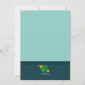 動物のクリスマスカード 招待状 (裏面)