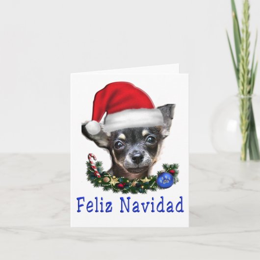 動物のクリスマスカードchihuahua シーズンカード (正面)