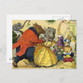 動物のクリスマスボール シーズンポストカード (正面/裏面)