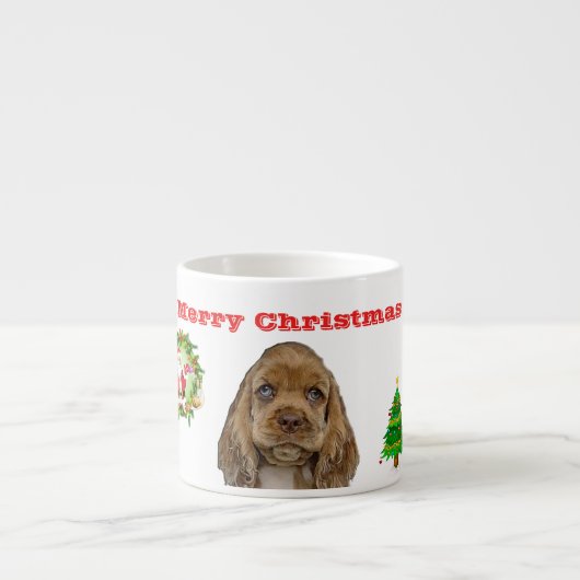 動物のクリスマス エスプレッソカップ (正面)