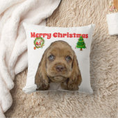 動物のクリスマス クッション (ブランケット)