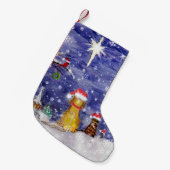 動物のクリスマス スモールクリスマスストッキング (正面 (吊り時))