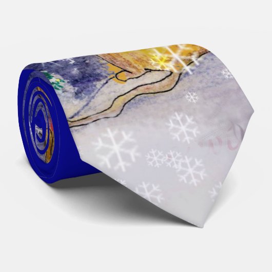 動物のクリスマス ネクタイ (ロール)