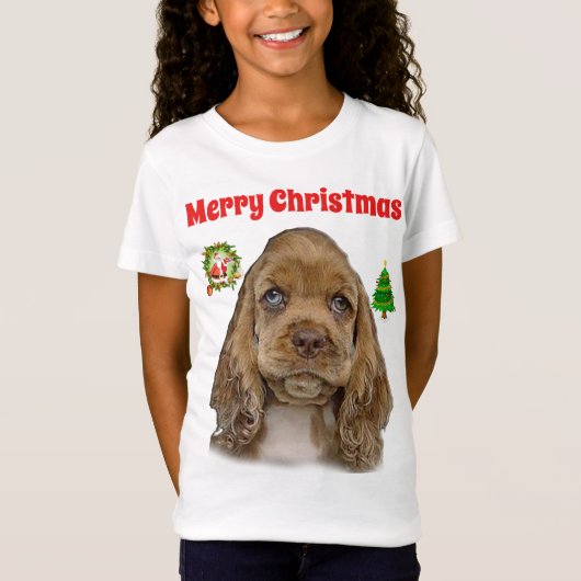 動物のクリスマス Tシャツ (正面)