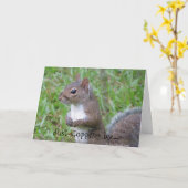 動物のグリーティングカード カード (黄色い花)