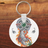 動物のケルトのサソリの刺青 キーホルダー (正面)