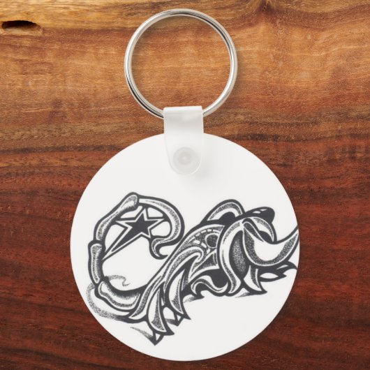 動物のサソリの部族のスタータトゥー キーホルダー (正面)