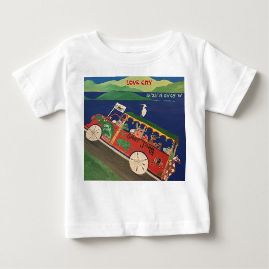 動物のサファリの聖ヨハネVIの子供のTシャツ ベビーTシャツ (正面)