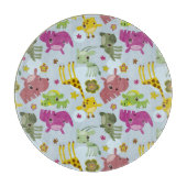 動物のサファリパターン カッティングボード (正面)