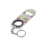 動物のサファリパターン キーホルダー栓抜き (裏面アングル)