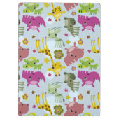 動物のサファリパターン クリップボード (裏面)