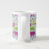 動物のサファリパターン ジャンボコーヒーマグカップ (裏面)