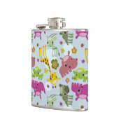 動物のサファリパターン フラスク (左)