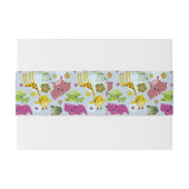 動物のサファリパターン 招待状ベリーバンド (裏面例)