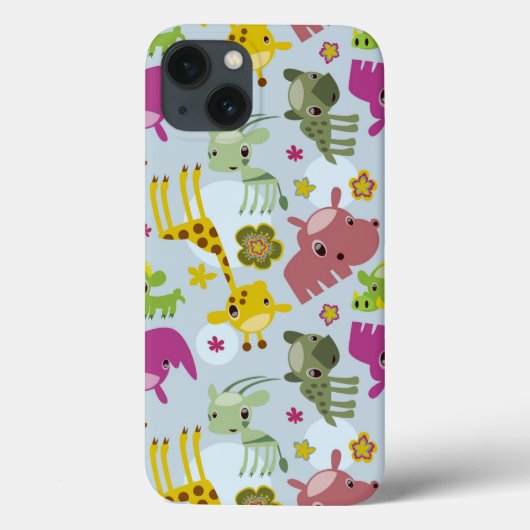 動物のサファリパターン Case-Mate iPhoneケース (裏面)