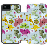 動物のサファリパターン INCIPIO iPhoneウォレットケース (フォリオ Open)