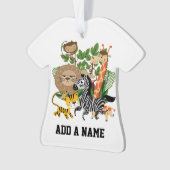 動物のサファリ オーナメント (正面)