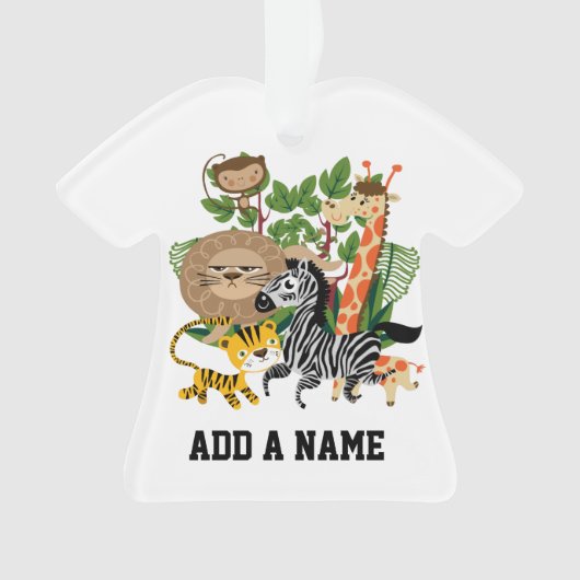 動物のサファリ オーナメント (正面)