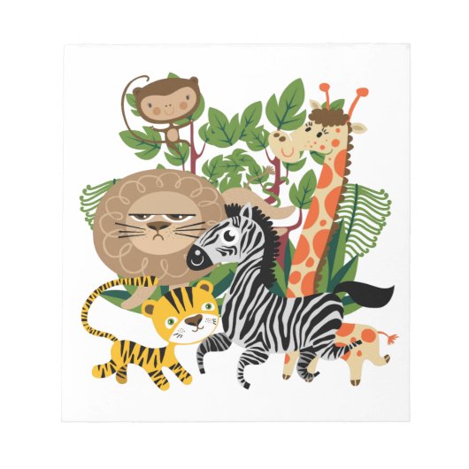 動物のサファリ ノートパッド (正面)