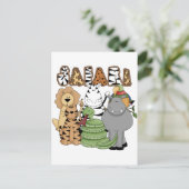 動物のサファリ ポストカード (スタンド正面)