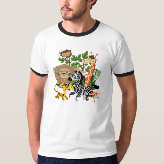 動物のサファリ Tシャツ (正面)