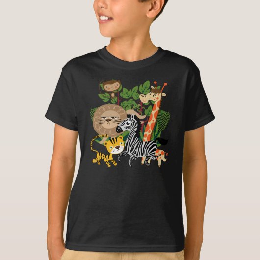 動物のサファリ Tシャツ (正面)