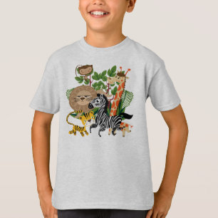 動物のサファリ Tシャツ