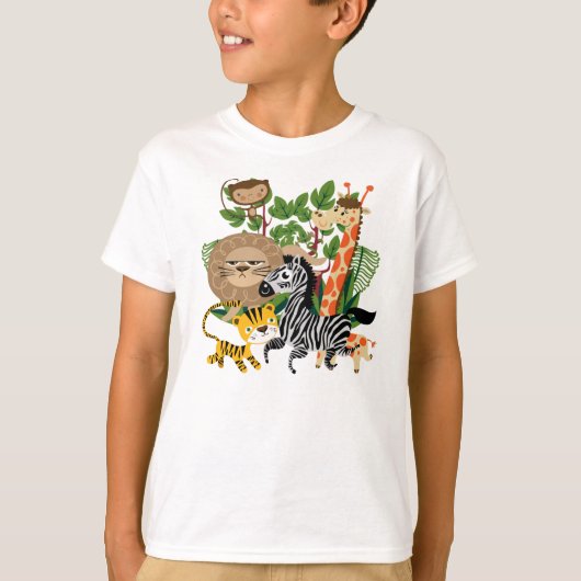 動物のサファリ Tシャツ (正面)