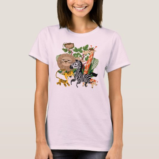 動物のサファリ Tシャツ (正面)