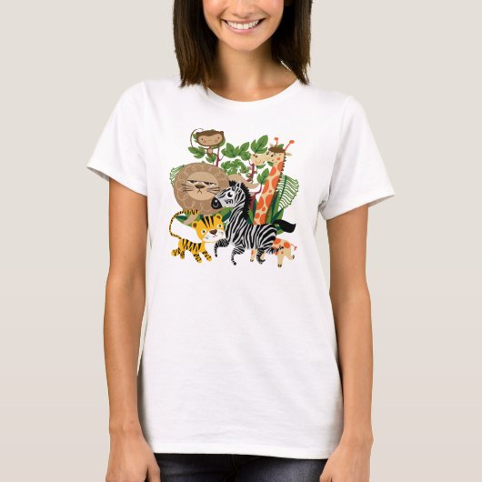 動物のサファリ Tシャツ (正面)